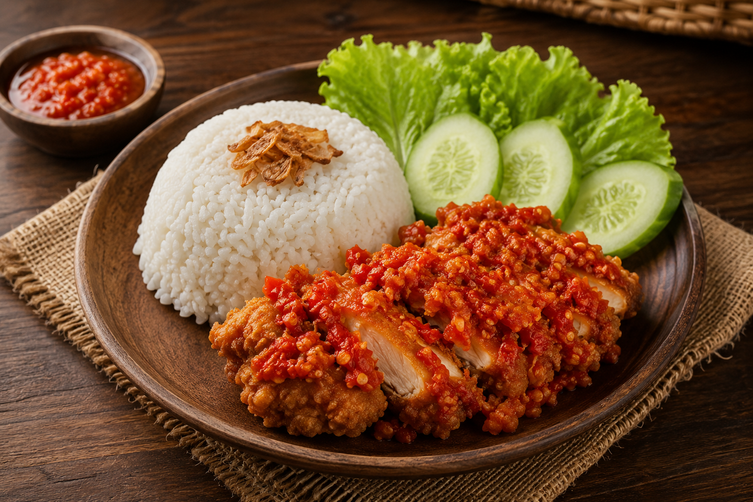 Nasi Ayam geprek